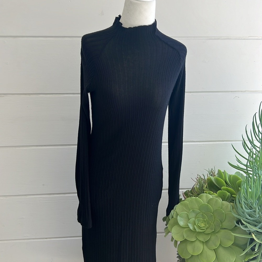 Enza Costa Long Sleeves Sweater MIDI Dress NWOT - Picture 9 of 11